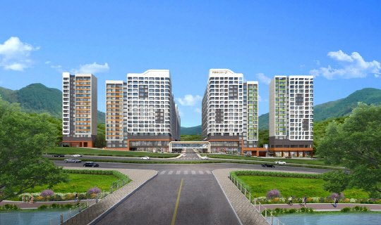 백운호수 푸르지오숲속의 아침 투시도